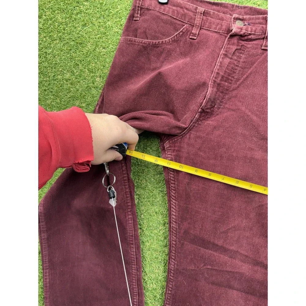 Vintage Levis Big E Jeans Mens 30x30 Flare Corduroy Pants Talon Zipper USA Made